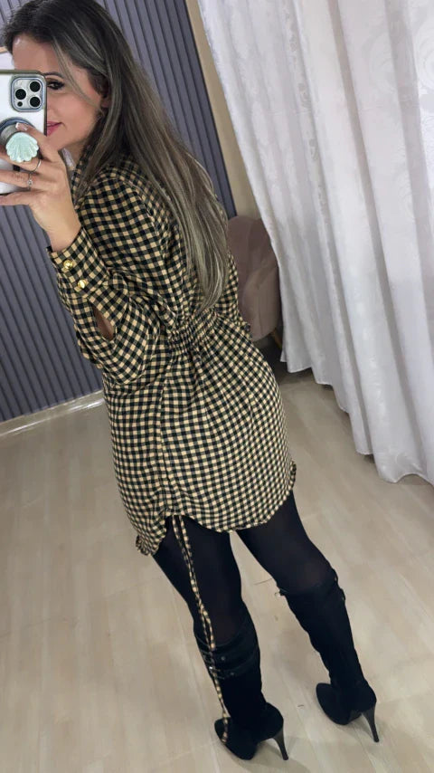 Chamise Kelly Xadrez Varias Cores
