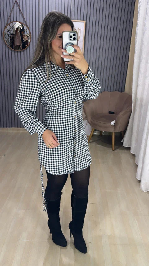 Chamise Kelly Xadrez Varias Cores