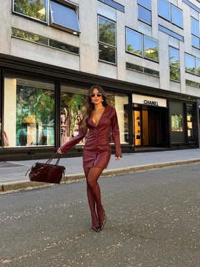 Vestido Leona - Vinho