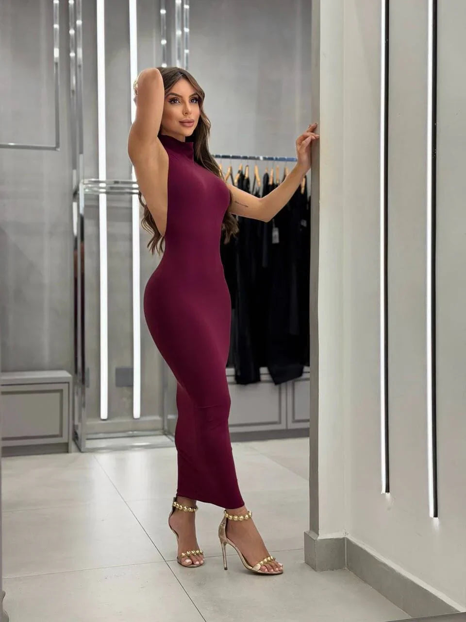 Vestido Lisboa - Vinho