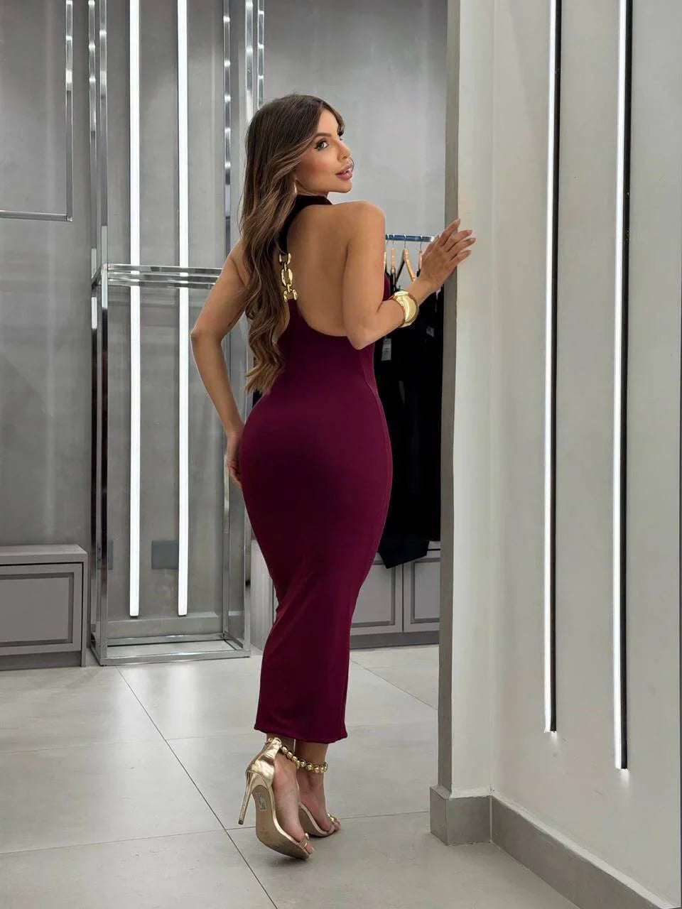 Vestido Lisboa - Vinho