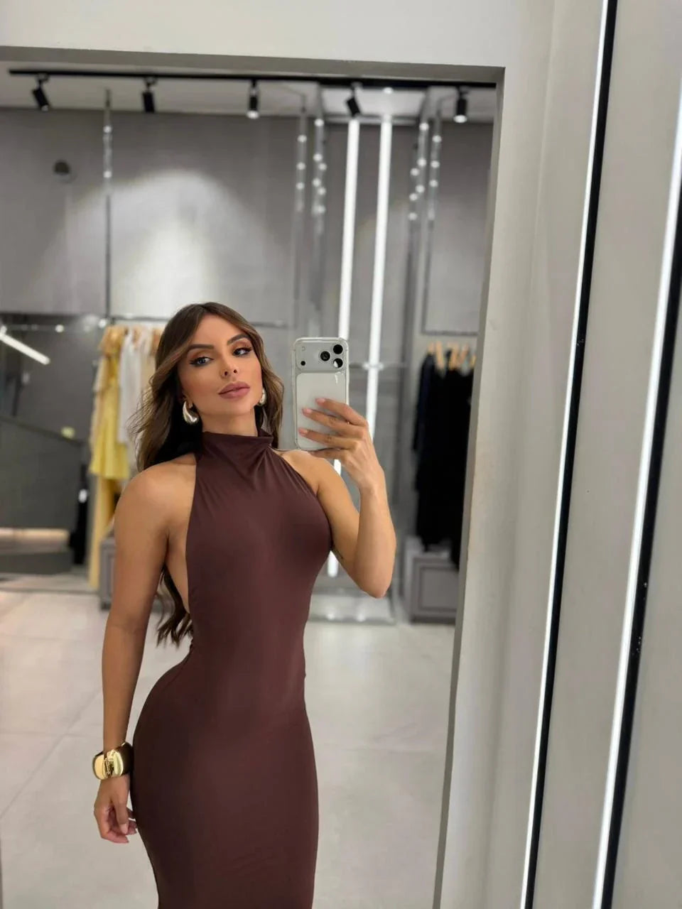 Vestido Lisboa - Marrom