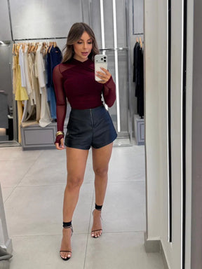 Blusa Yasmine - Vinho